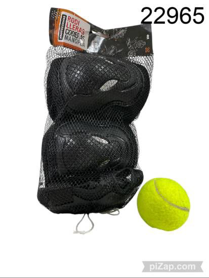 Imagen de SET DE CODERA RODILLERA Y MANOPLA NEGRA 2.26